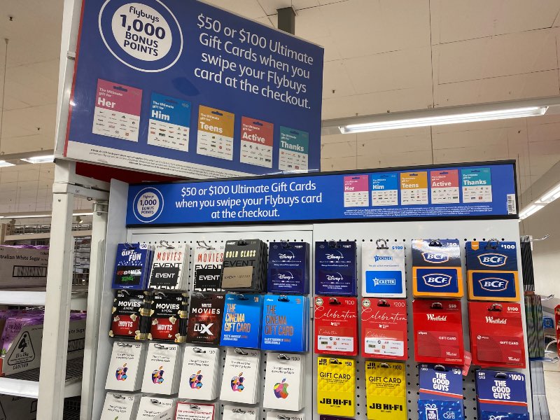 WOOLWORTHS WISH GIFT CARD - $50 (14000 points required)