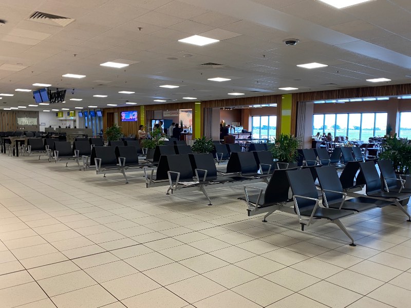 There's no longer an international lounge at Darwin Airport, but there are several restaurants to choose from