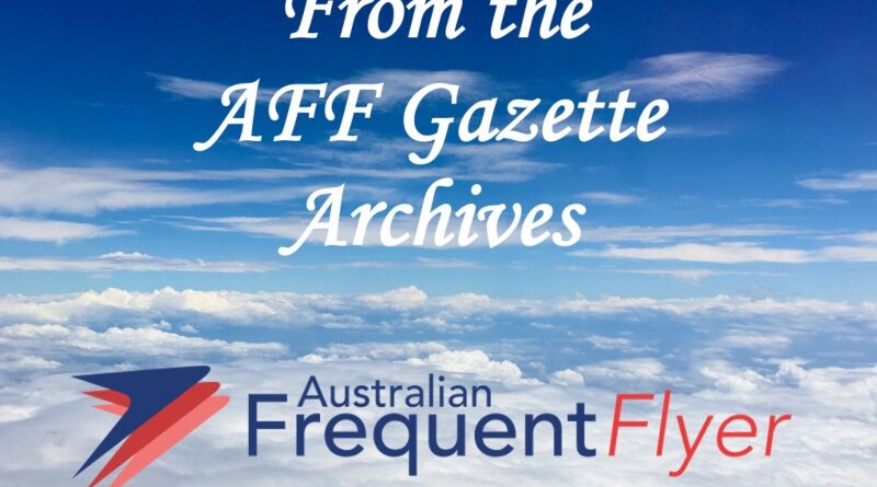 From the AFF Gazette archives