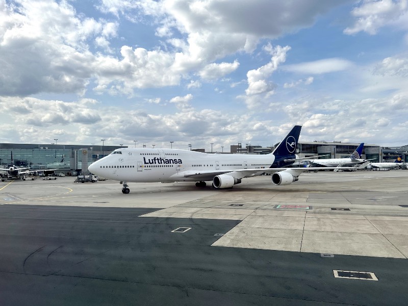 Lufthansa Boeing 747-400 at Frankfurt Airport in 2023