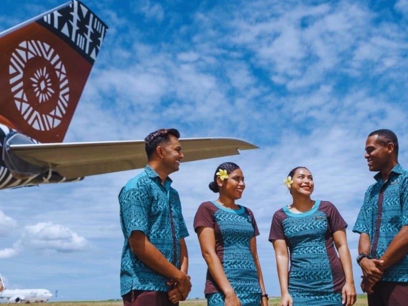Fiji Airways flight attendants