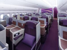 Thai Airways A350 Business Class cabin