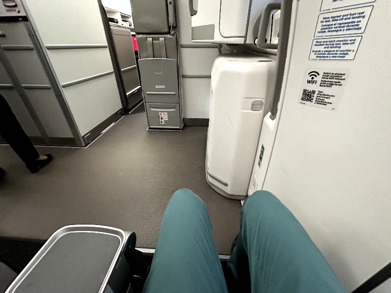 Legroom in seat 11L on Iberia's Airbus A350-900