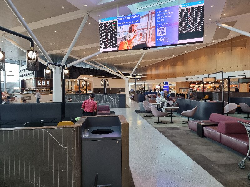 Pier C seating options at Sydney Airport