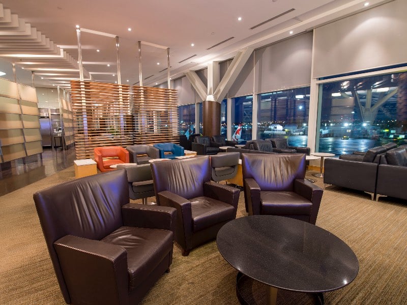 Air Canada's trans-border Maple Leaf Lounge in Vancouver