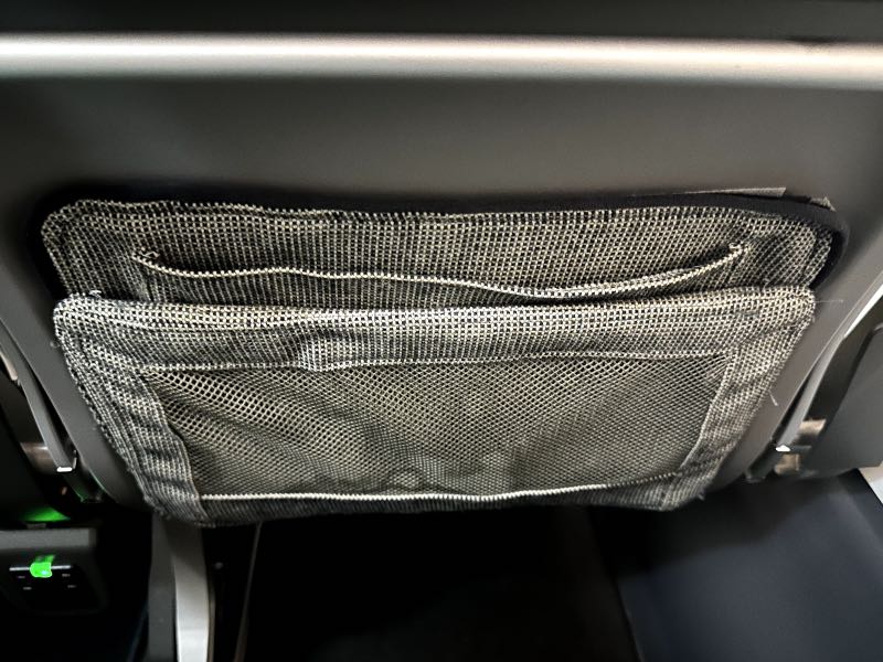 QantasLink A220 seat pocket