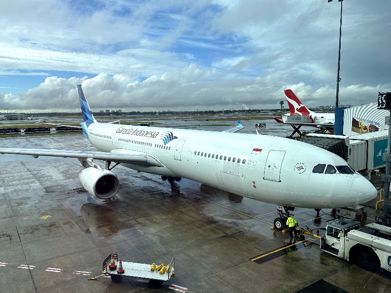 Garuda Indonesia Airbus A330 at Sydney Airport