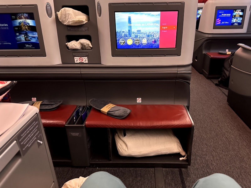 In-flight entertainment in LATAM Airlines Business Class