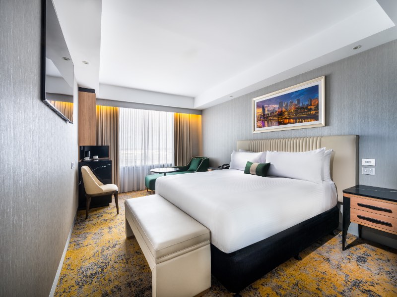A refurbished guest room at Mantra Melbourne Airport