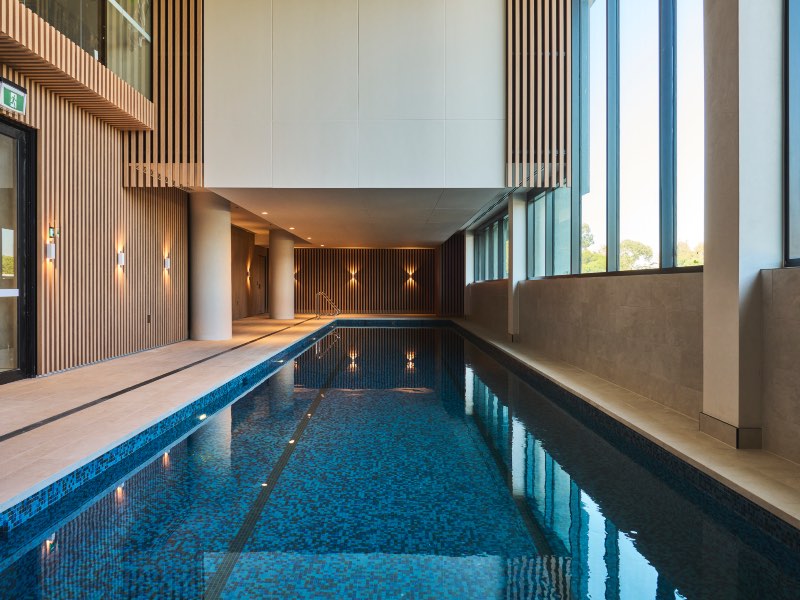 Swimming pool for guests of Melbourne Airport's Novotel and Ibis Styles
