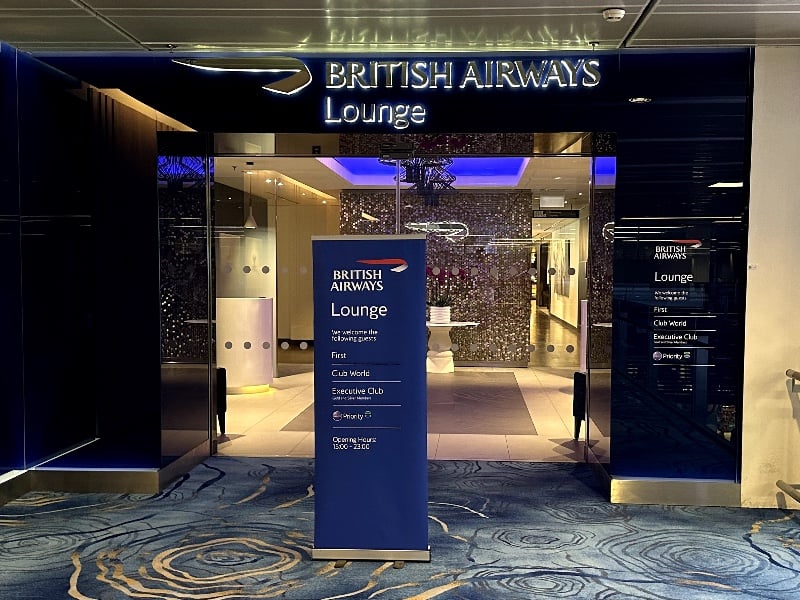The British Airways Lounge at Changi Airport