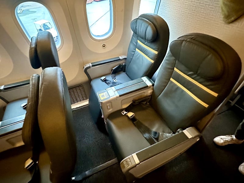 ScootPlus seats on the Boeing 787