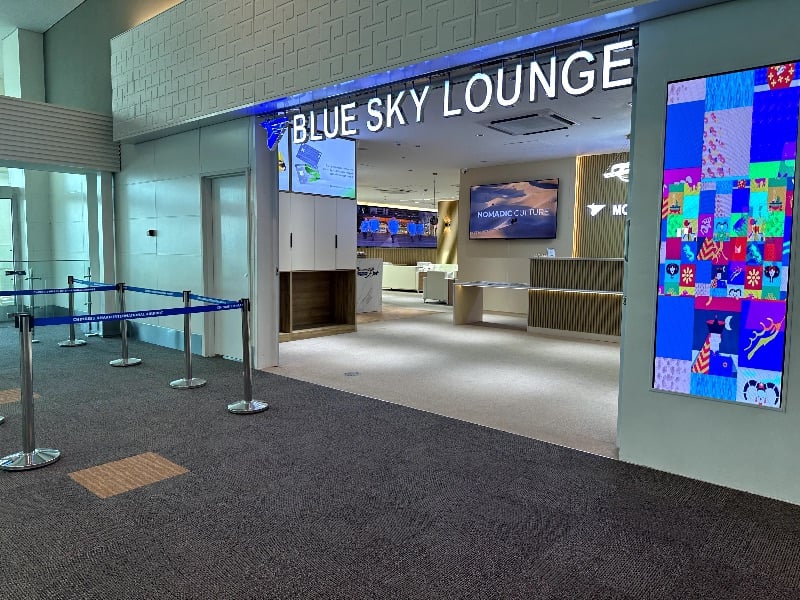 MIAT's Blue Sky Lounge at Ulaanbaatar