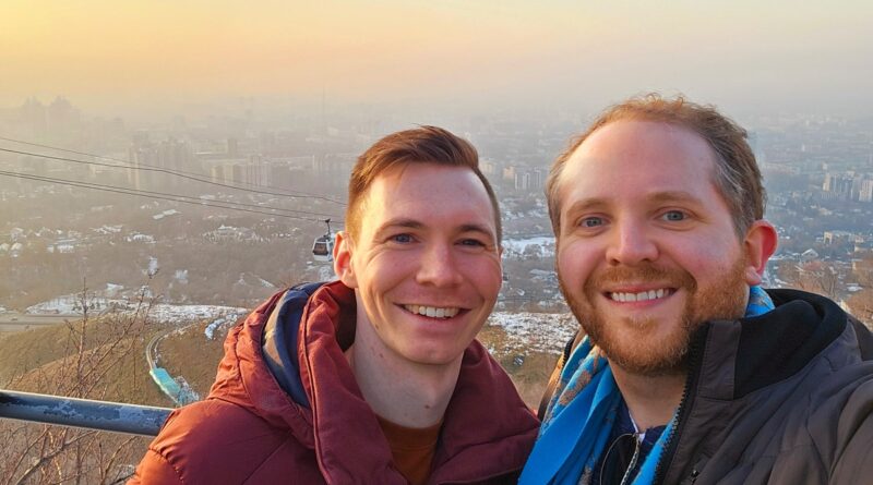 Matt Graham and Chris Chamberlin in Almaty, Kazakhstan