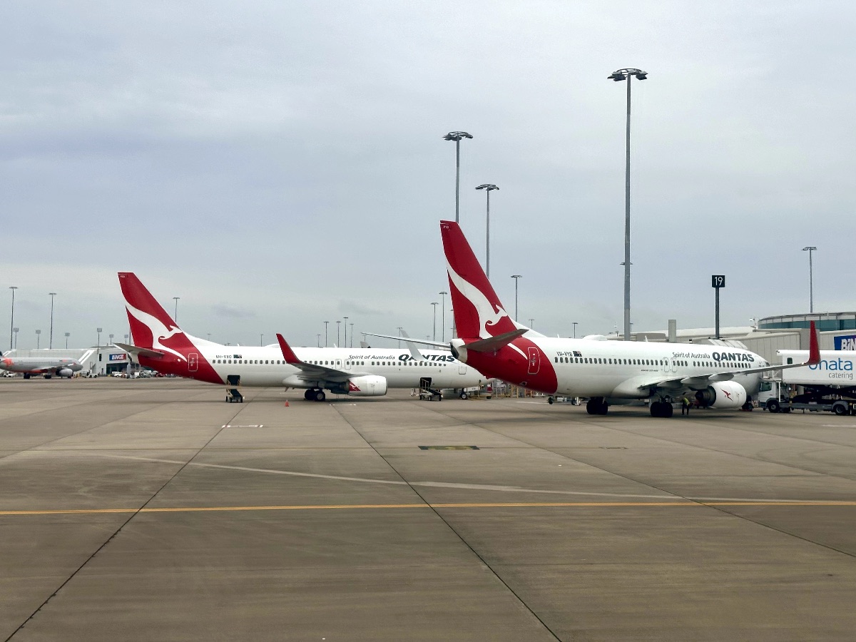 Qantas Boeing 737-800s at Brisbane Airport