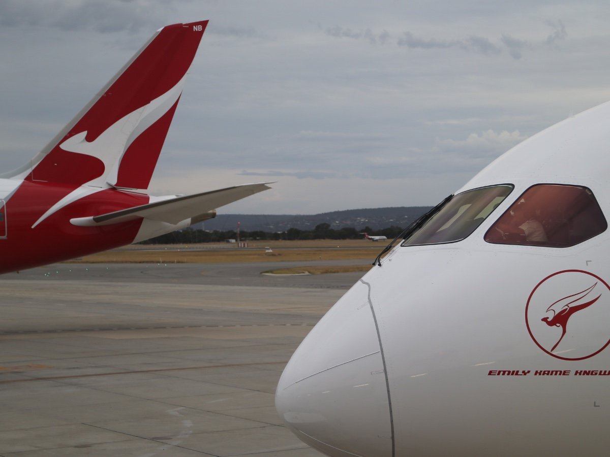 Qantas 787 Dreamliners at Perth Airport