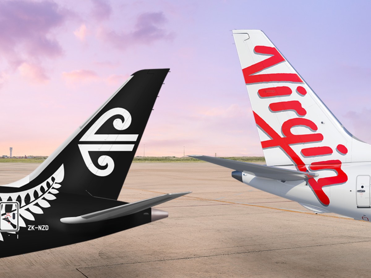 Virgin Australia 737 and Air New Zealand 787 tails