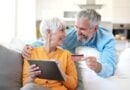 Retired couple with a credit card