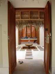 Deluxe Beach Villa - Entry Door from outside in.JPG