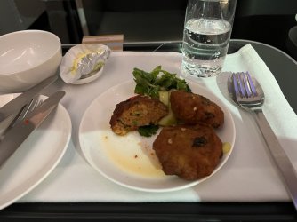 Qantas Business Class Thai Fish Cakes.jpeg