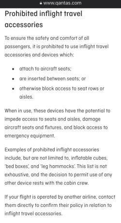 Cares harness clearance qantas