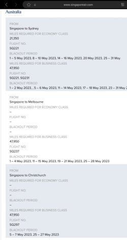 Economy and business flights on Spontaneous Escapes May 2023